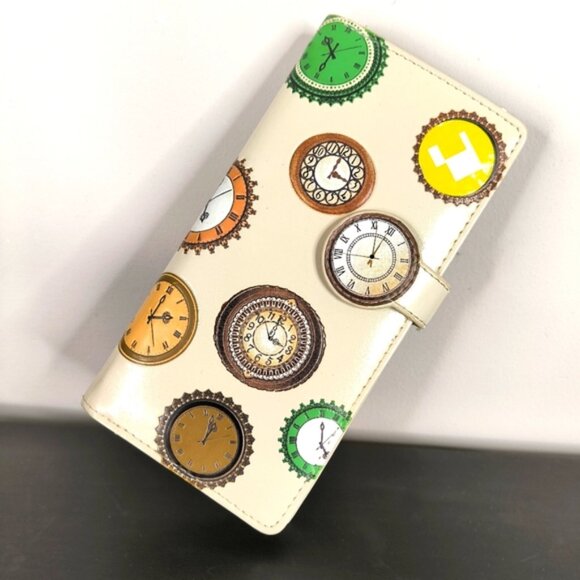Shag Wear Canada Embossed Clock Quirky Novelty Colorful Wallet - Picture 1 of 9